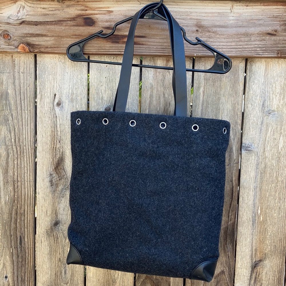 Treasure & Bond felt and vegan leather tote